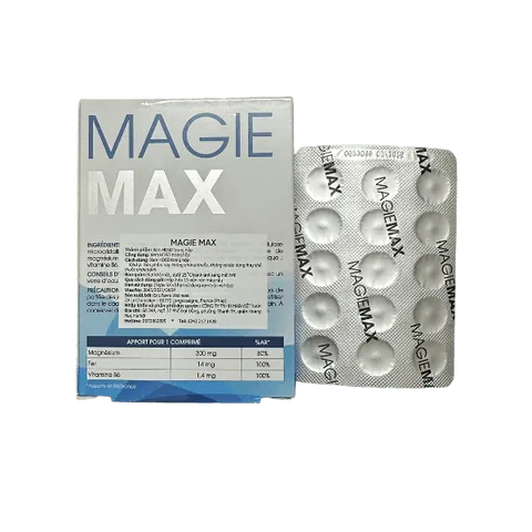 Magie Max Bổ Sung Magie, Sắt Giảm Tình Trạng Chuột Rút, Nghén Nặng Ở Phụ Nữ Mang Thai - Hộp 30 Viên